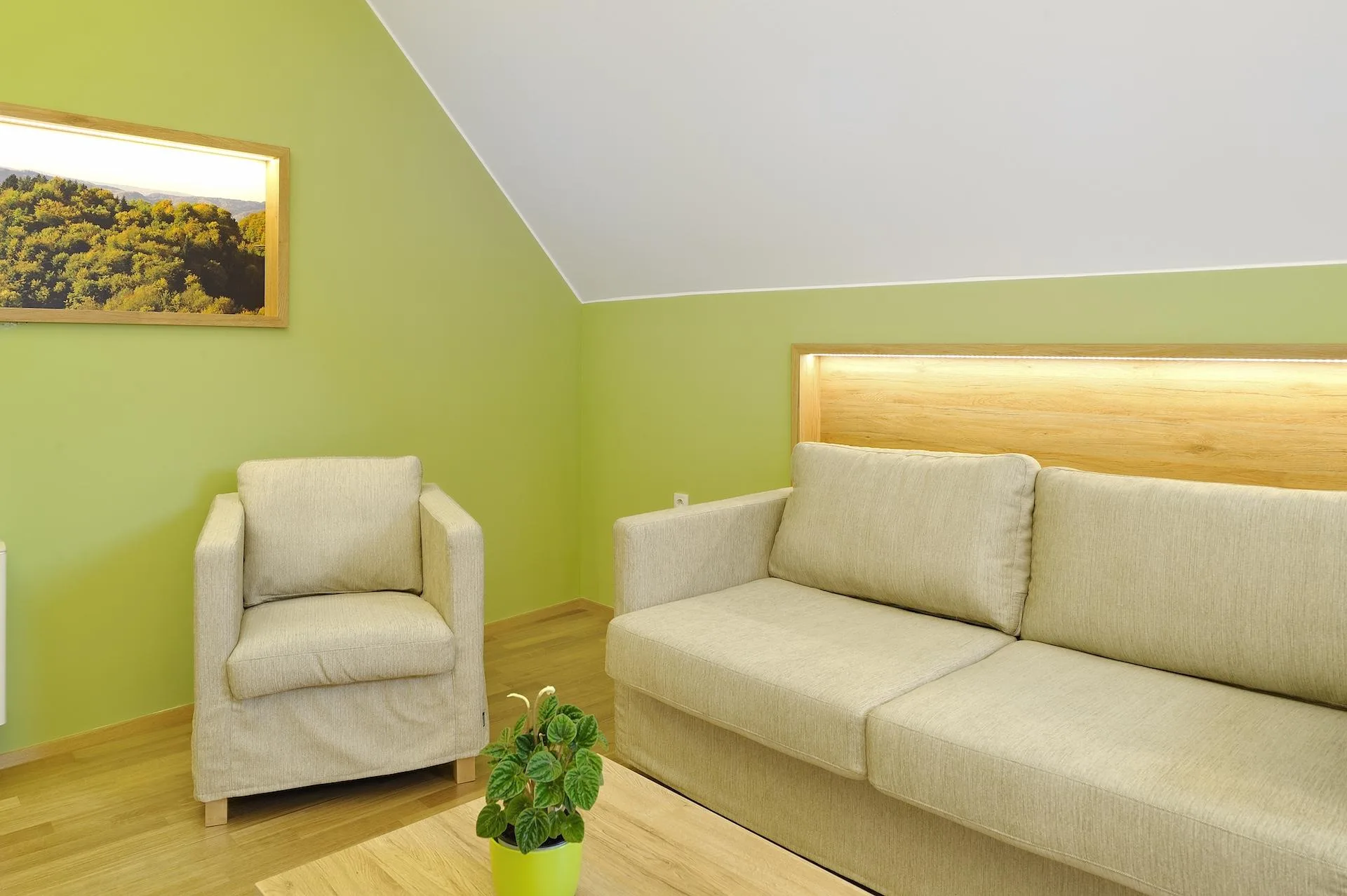 Wohnbereich eines Appartements